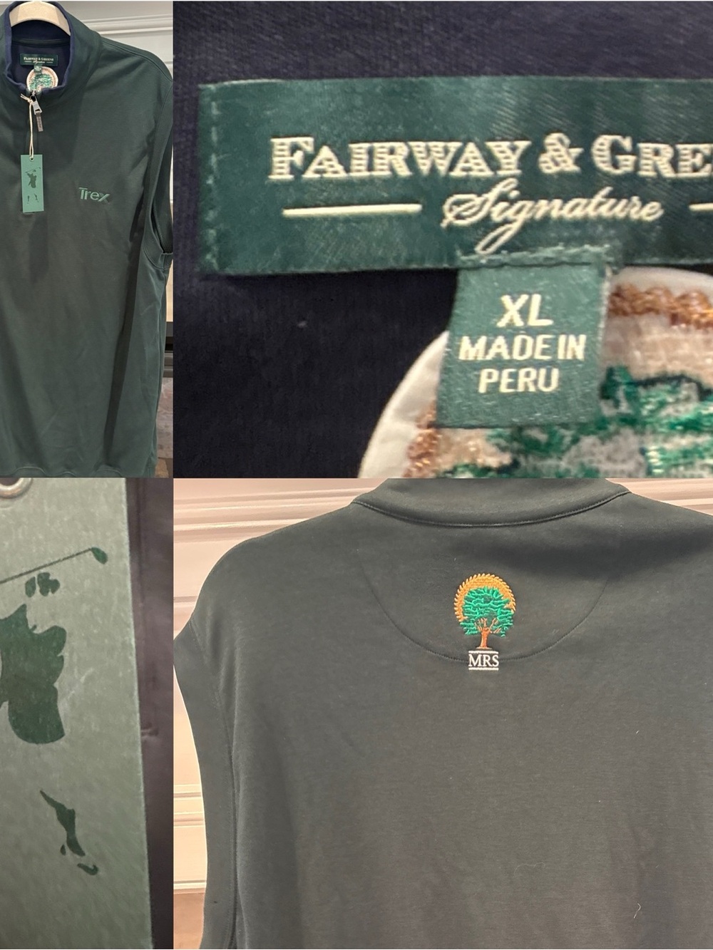 Fairway & Greene Green and Navy Signature Golf Label